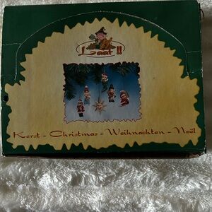 Efteling Holland Gnome Laaf Christmas Ornaments Set of 6 NIB 4162/853